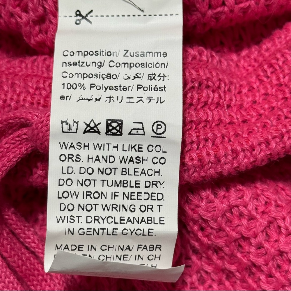 Two Piece Pink Knit Maxi Skirt and Cropped Sleeveless Top Knit Cover Up - Picture 12 of 16